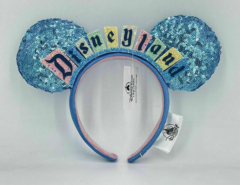 Disneyland Marquee Sign Ears Headband Disney Parks Happiest Place Edition US