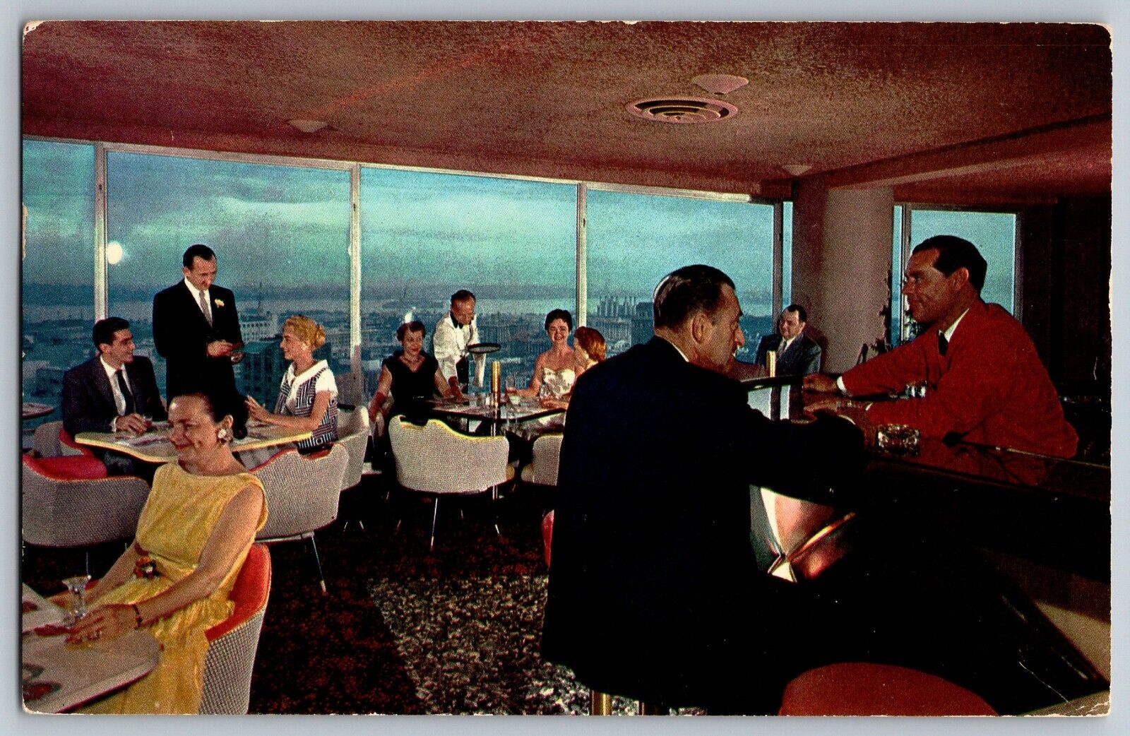 San Diego, California CA - El Cortez Hotel - Starlite Roof - Vintage Postcard