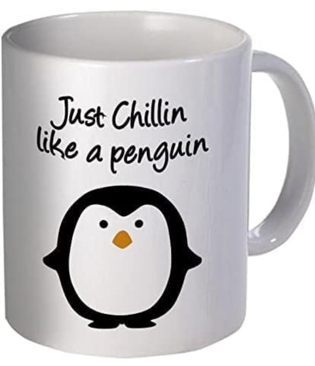 Just Chillin Like A Penguin Mug