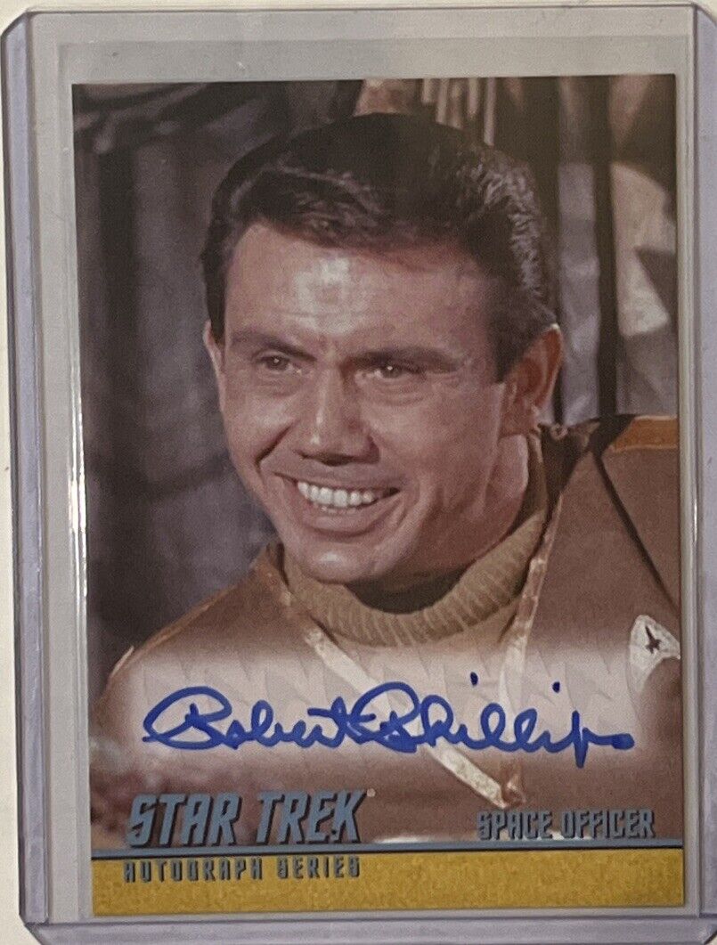 Star Trek Orginial Series Heroes & Villains autograph card A250 Robert Phillips 