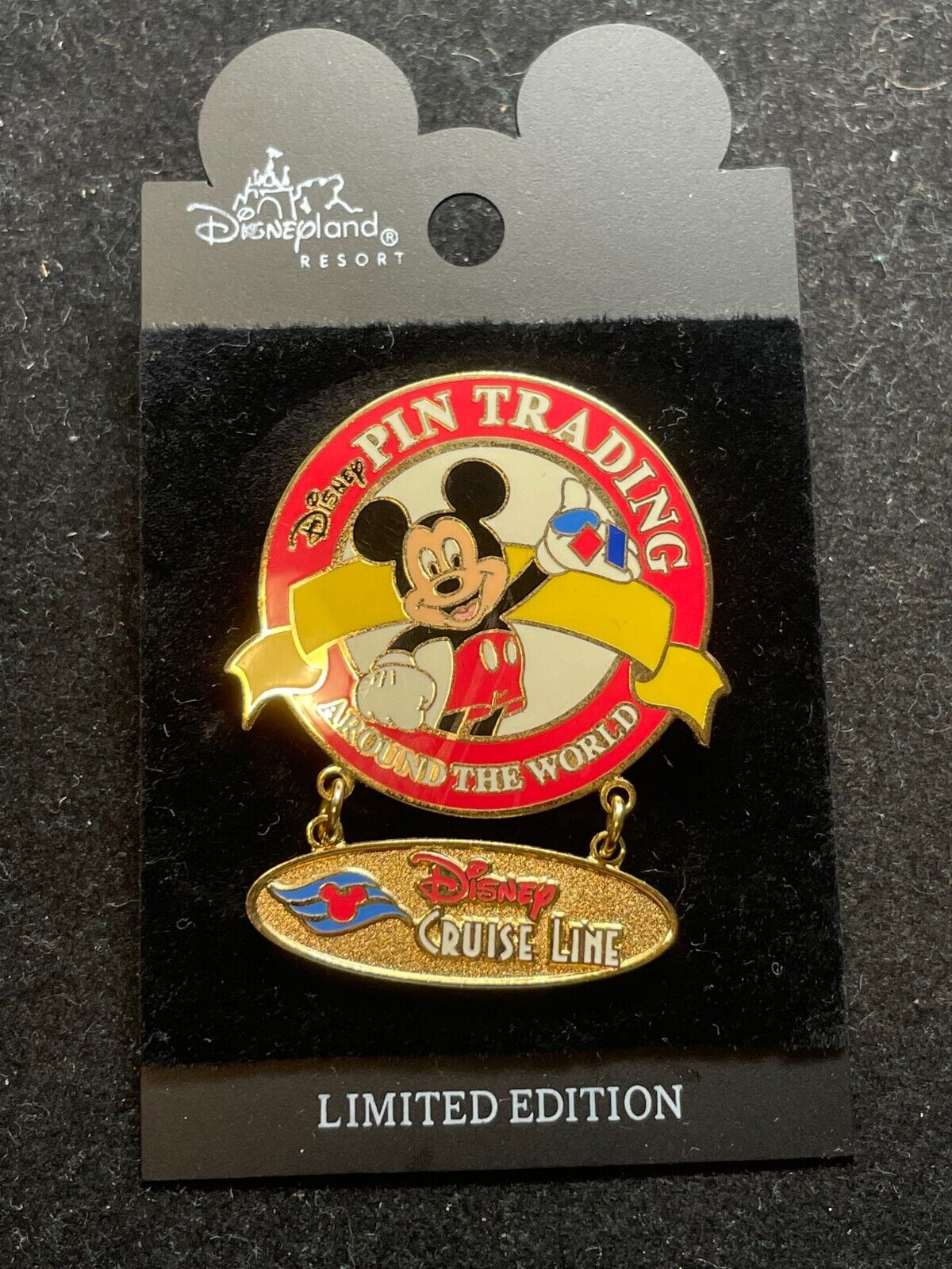 Disney Pin - Trading Around the World Dangle Cruise Line DCL Surprise 16640 LE