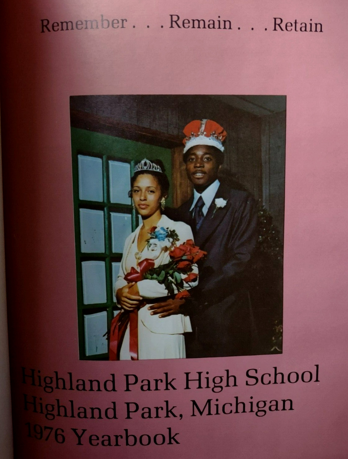 1976 Highland Park MI High School Yearbook - Polar Bear / African American