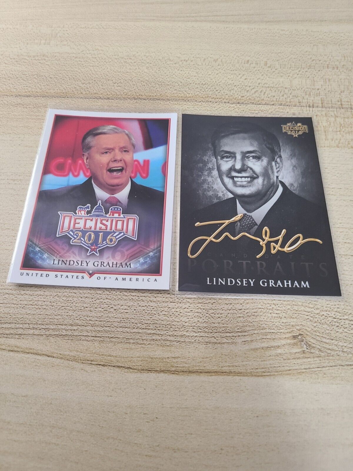 2016 Lindsey Graham Decision 2 Card Lot