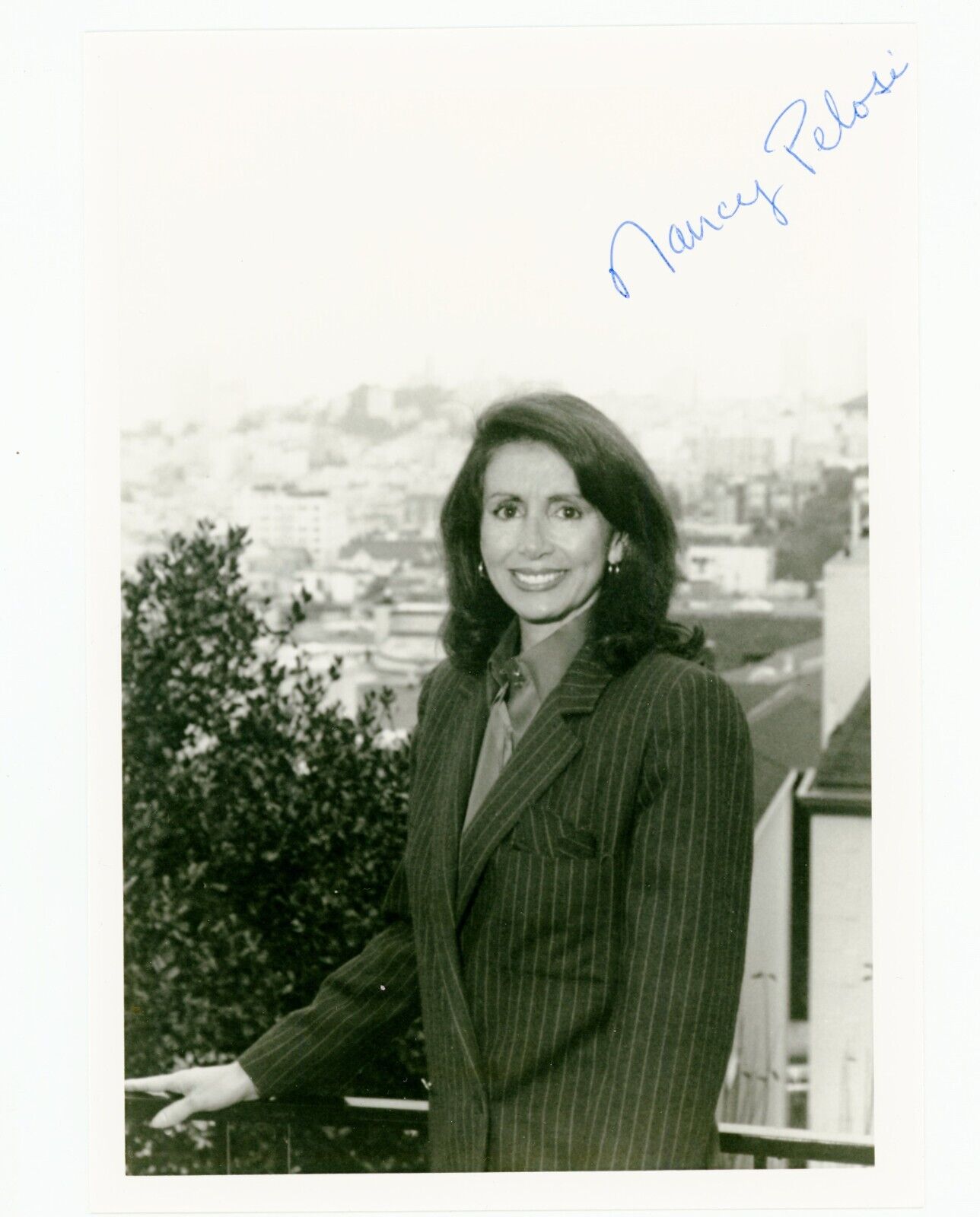 Nancy Pelosi ~ Signed Autographed Early 90's Congress Photo ~ JSA COA