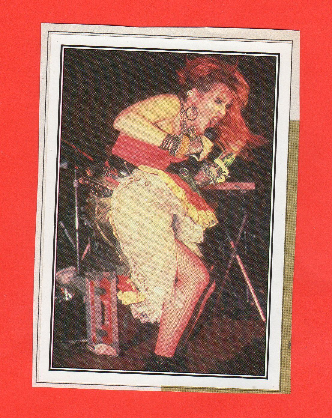 1985 Panini Smash Hits Cyndi Lauper RC  Rare Please read Description
