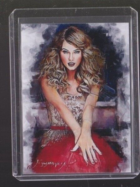 2022 Taylor Swift #29 Sketch Card Limited Edition Artist Edward Vela Auto 33/50