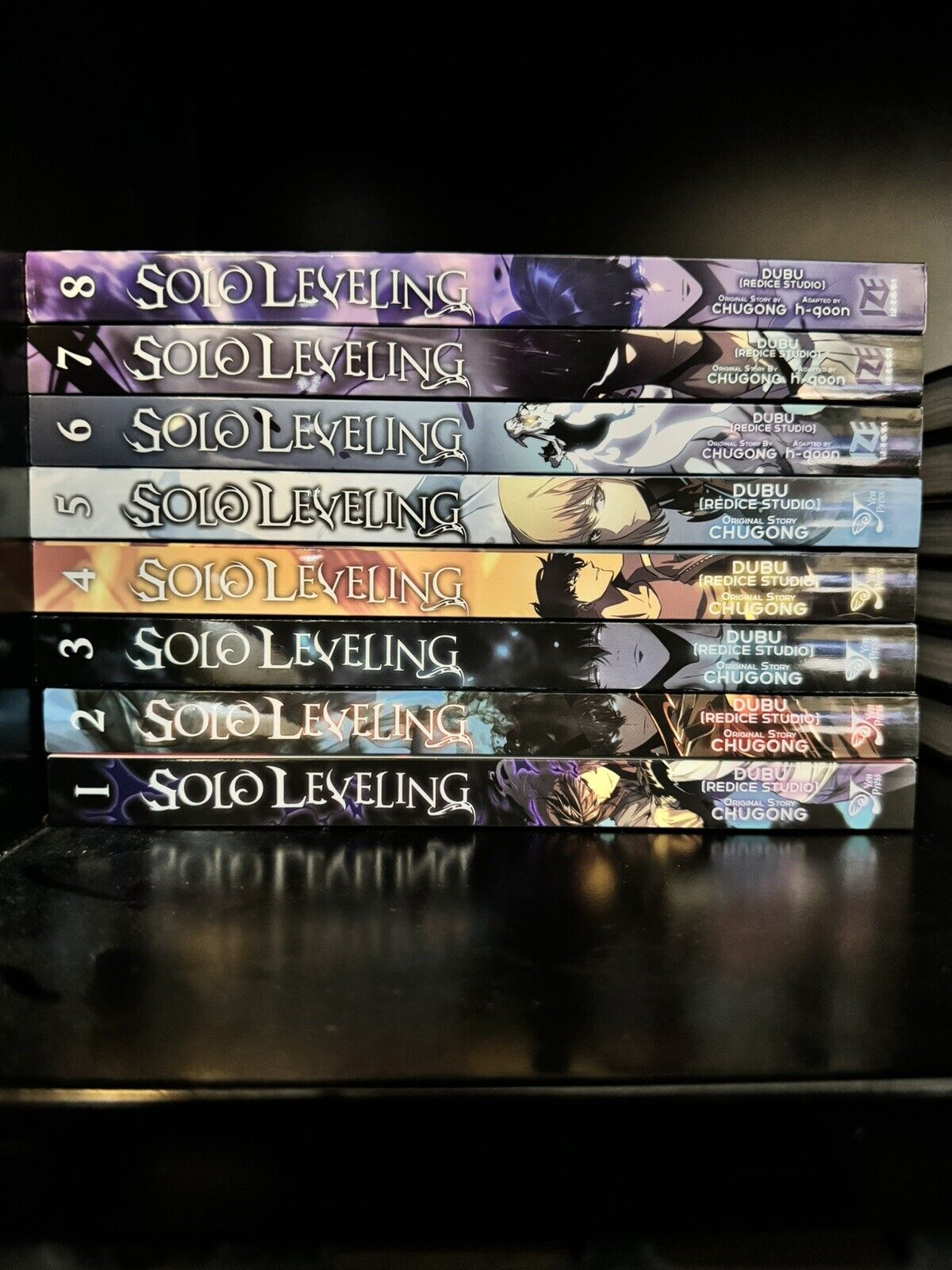 Solo Leveling Manhwa Vol. 1-8 Complete Set Comic Full Color English Chugong