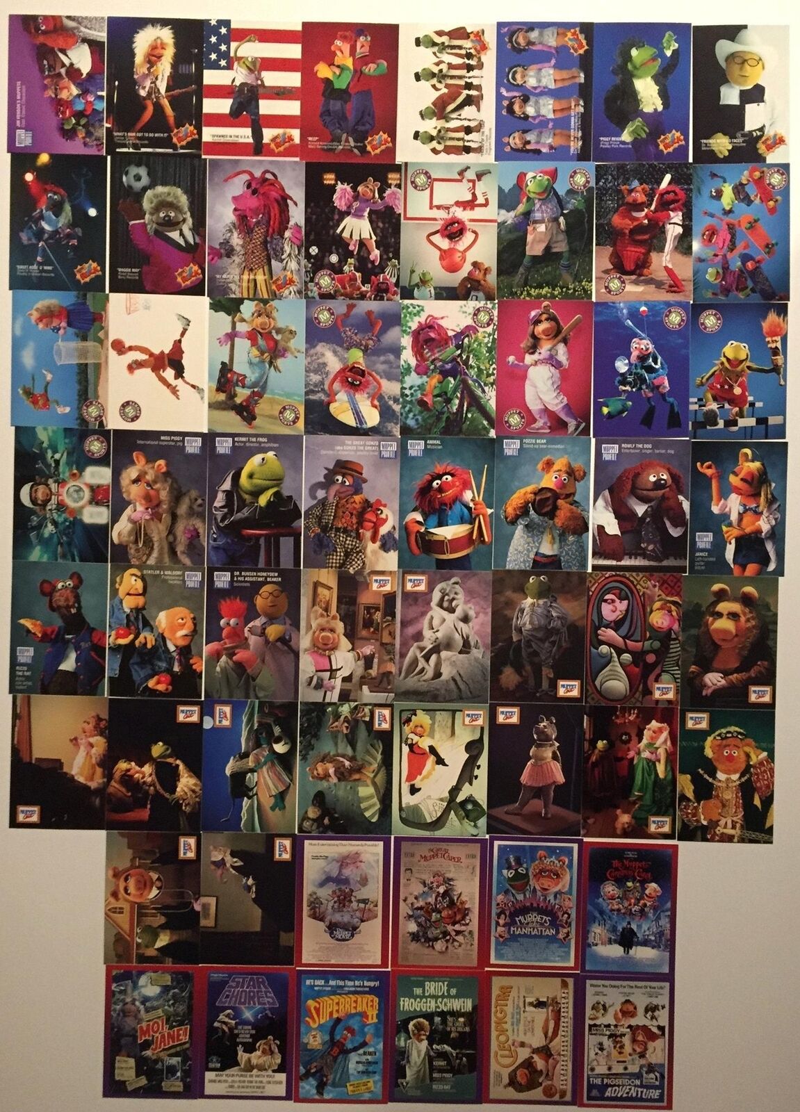 Muppets Jim Henson's Muppet Card Set 60 Cards Cardz 1993