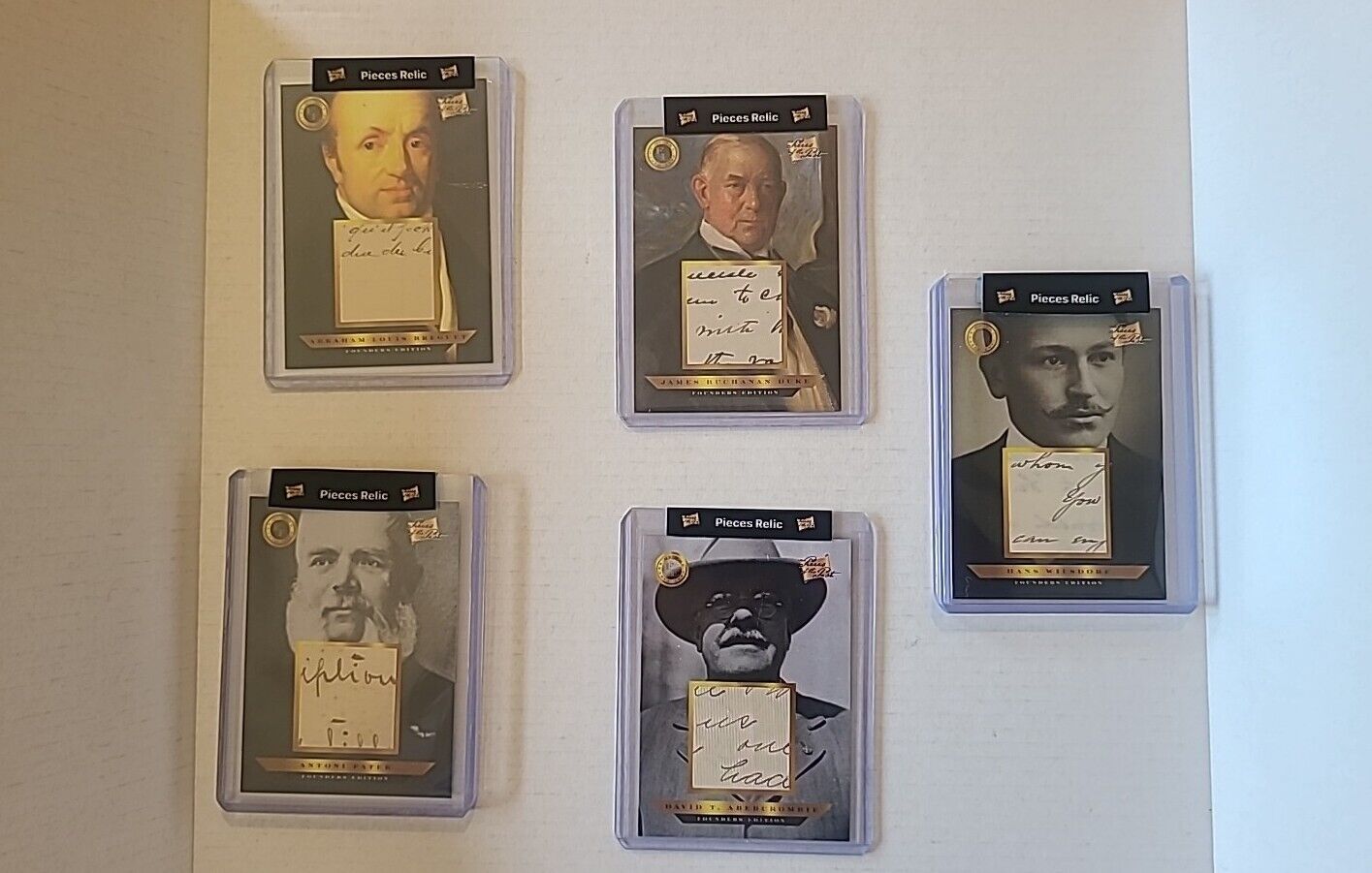 Pieces of the Past 2023 Founders Edition Relic Lot (5) Hans, Duke, Abercrombie 