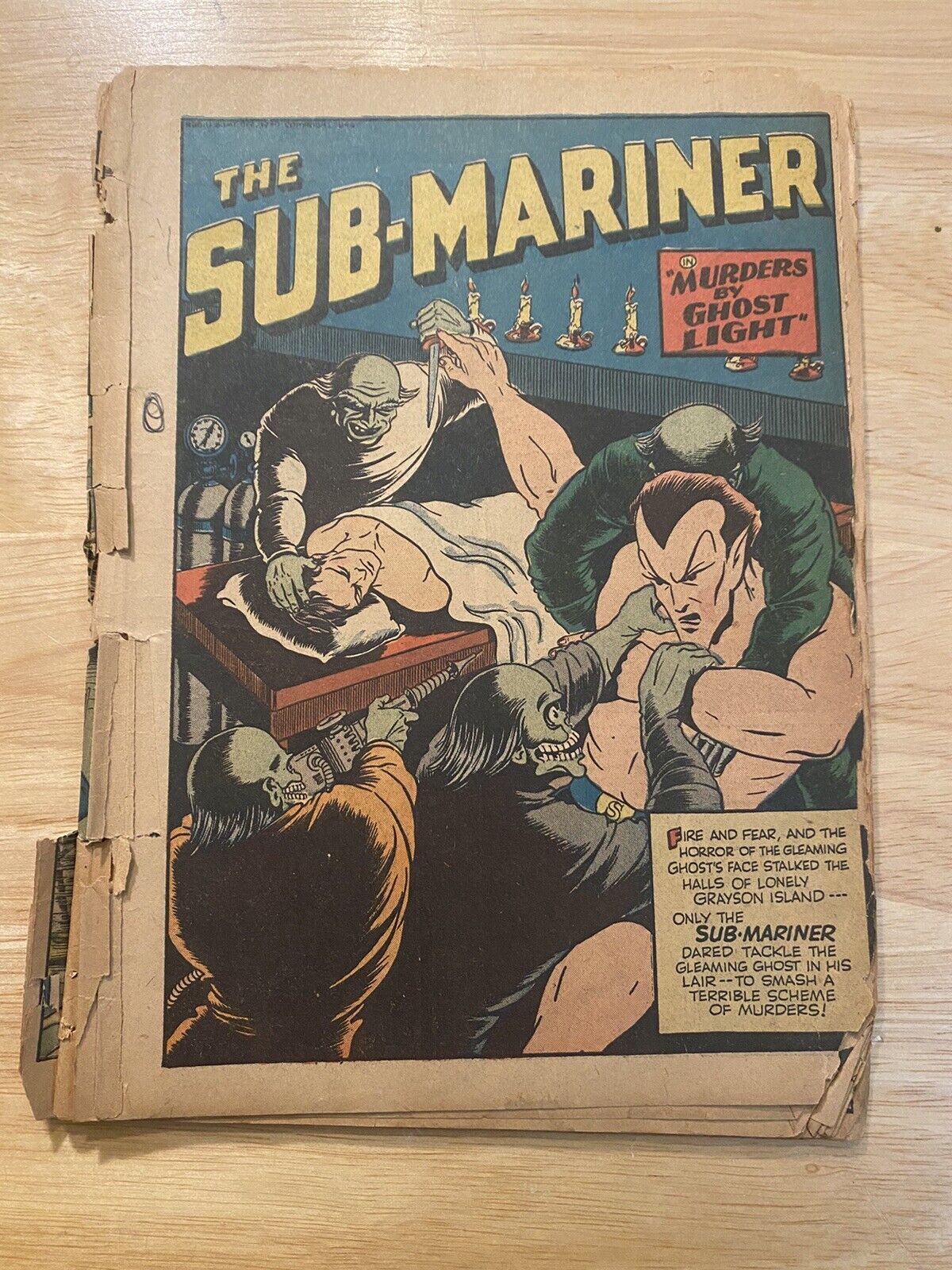 Sub-Mariner Comics #4 (1941) Interior Art By Basil Wolverton
