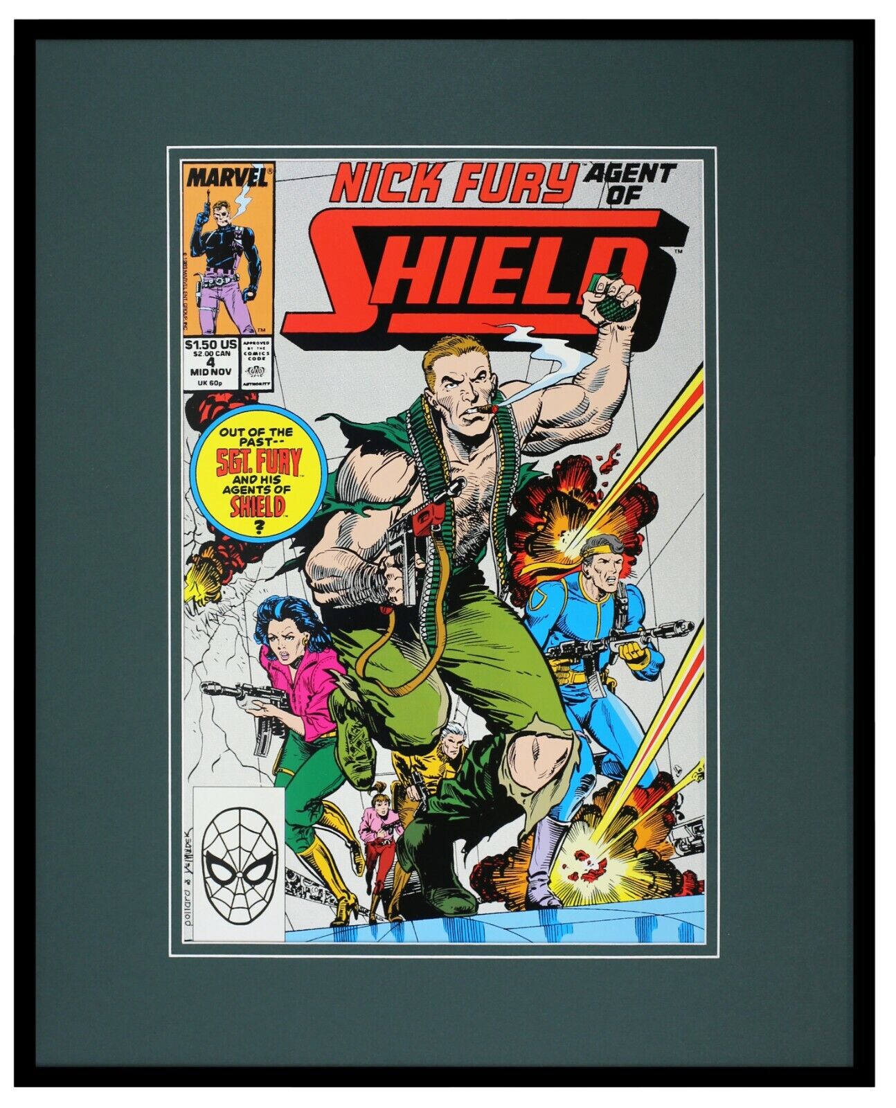 Nick Fury Agent of Shield #4 Framed 16x20 Official Repro Cover Poster Display
