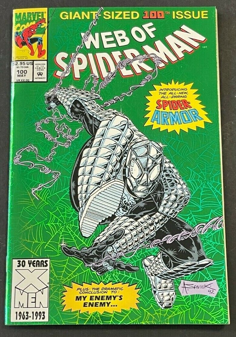 1993 SPIDERMAN COMIC ISSUE #100 1ST APPEARANCE SPIDER-ARROW MINT CONDITION (AM)