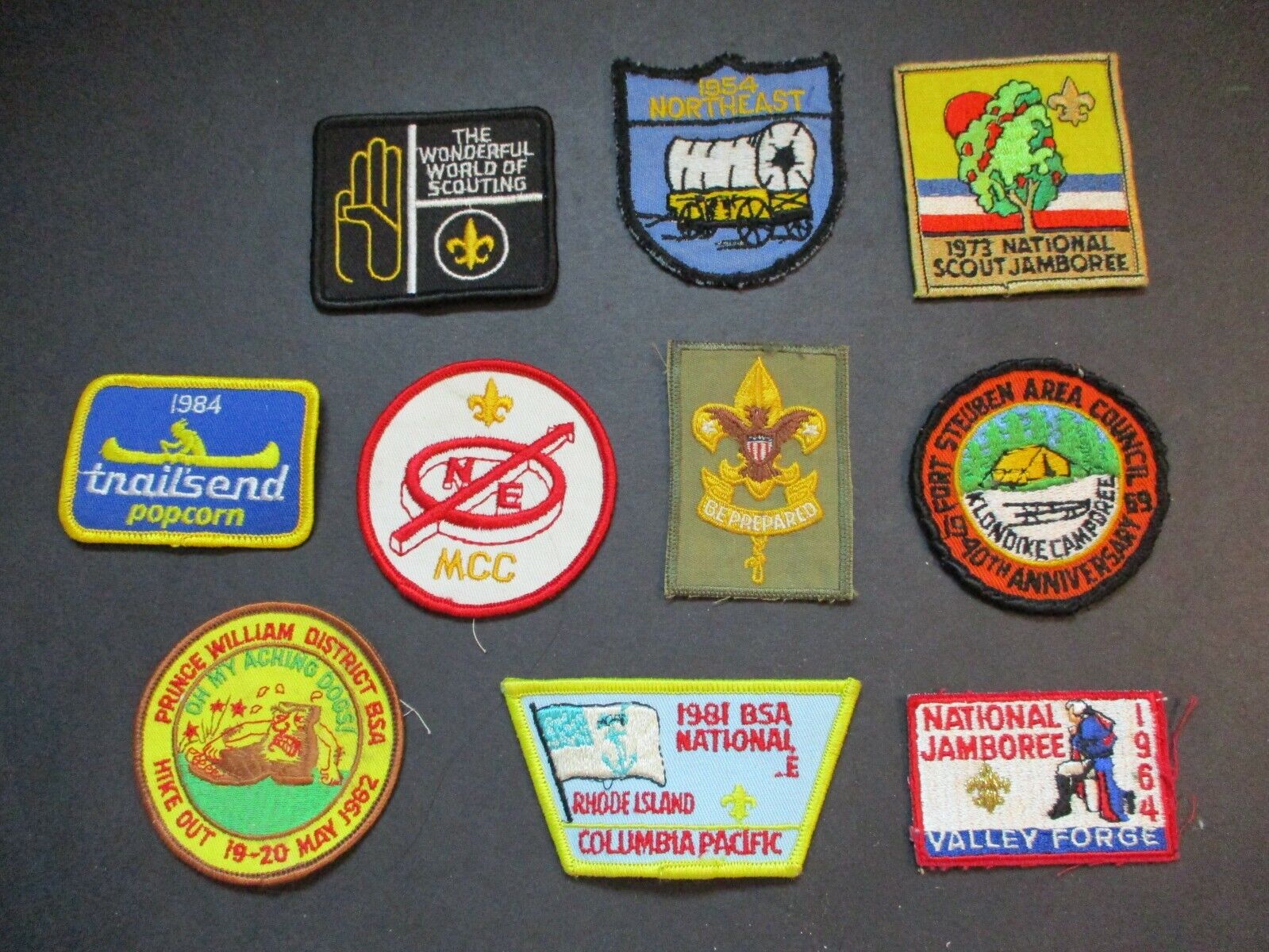 Lot of 10 boy scout patches #113