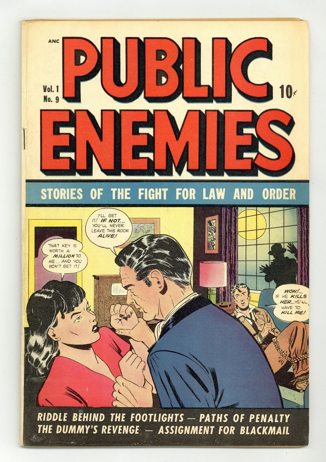 Public Enemies #9 VG+ 4.5 1949