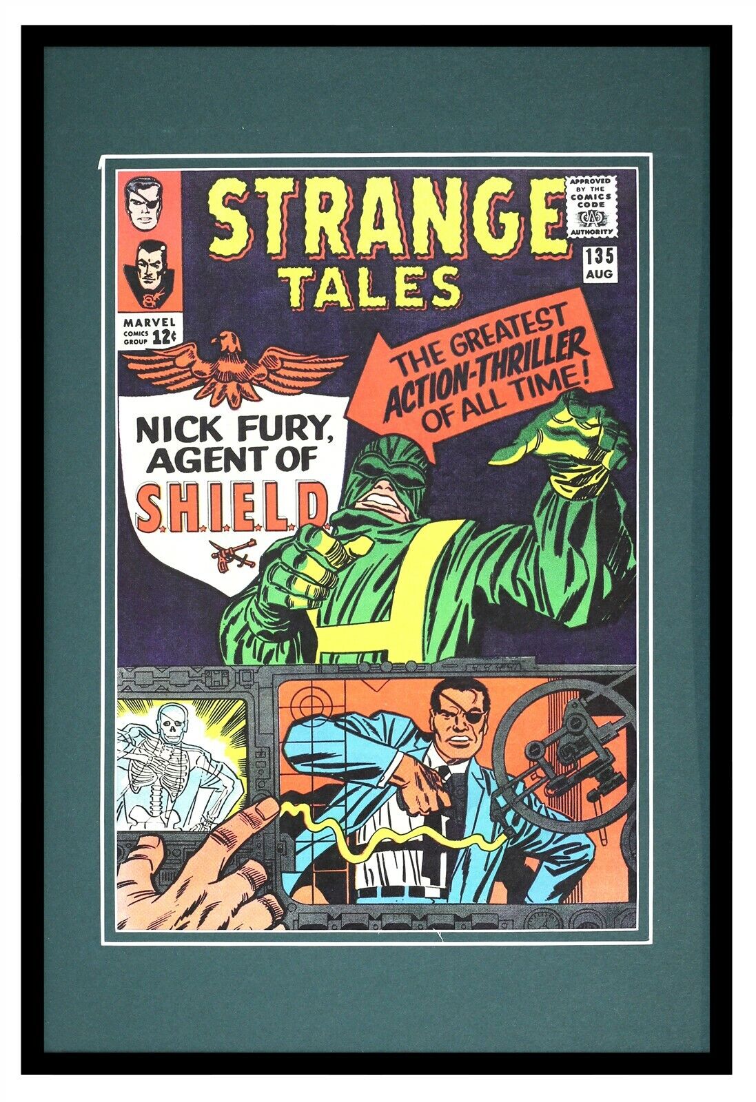 Strange Tales #135 Nick Fury Framed 12x18 Official Repro Cover Display