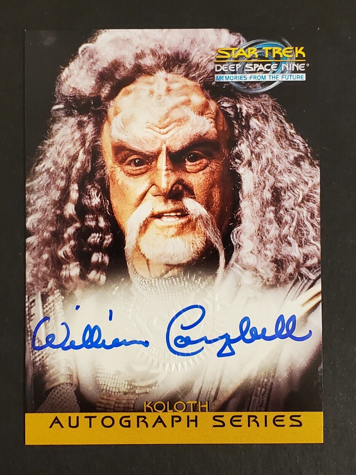 Star Trek Deep Space Nine MOTF A10 Autograph Card NM William Campbell as Koloth