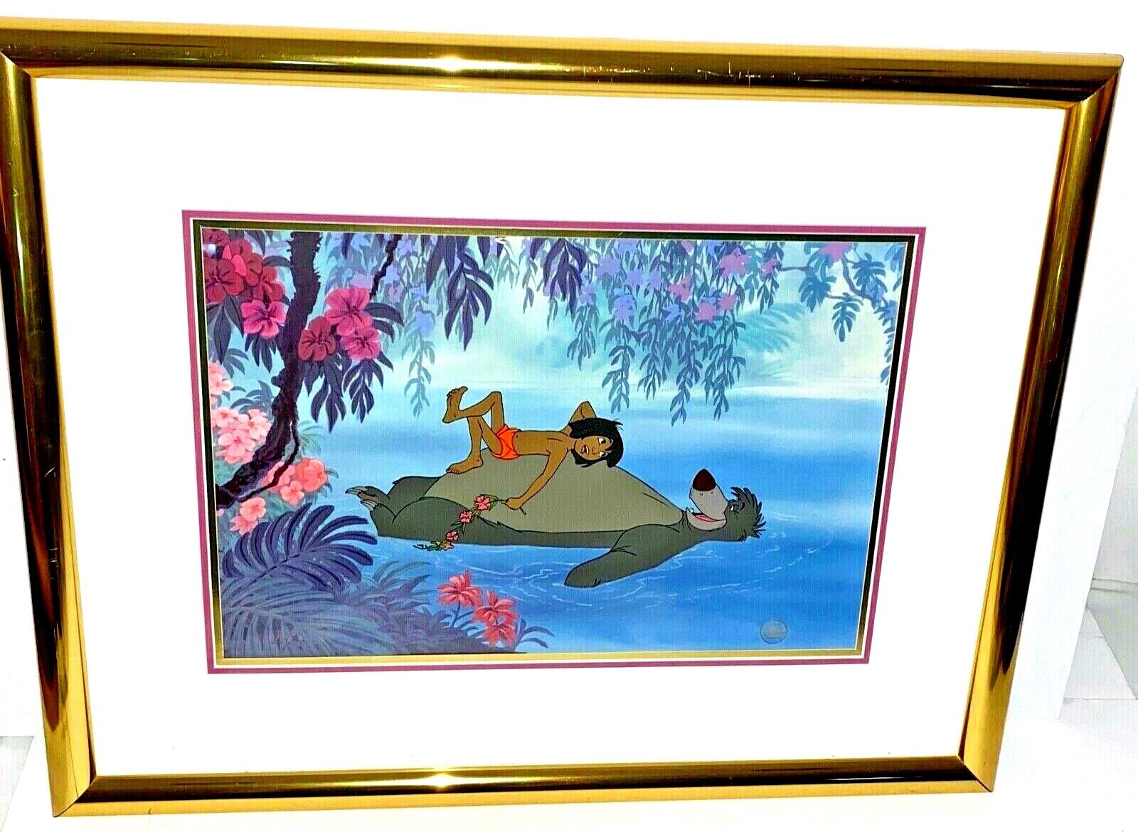Disney Cel Jungle Book Floating Down The River Animation Art Rare Edition Cell