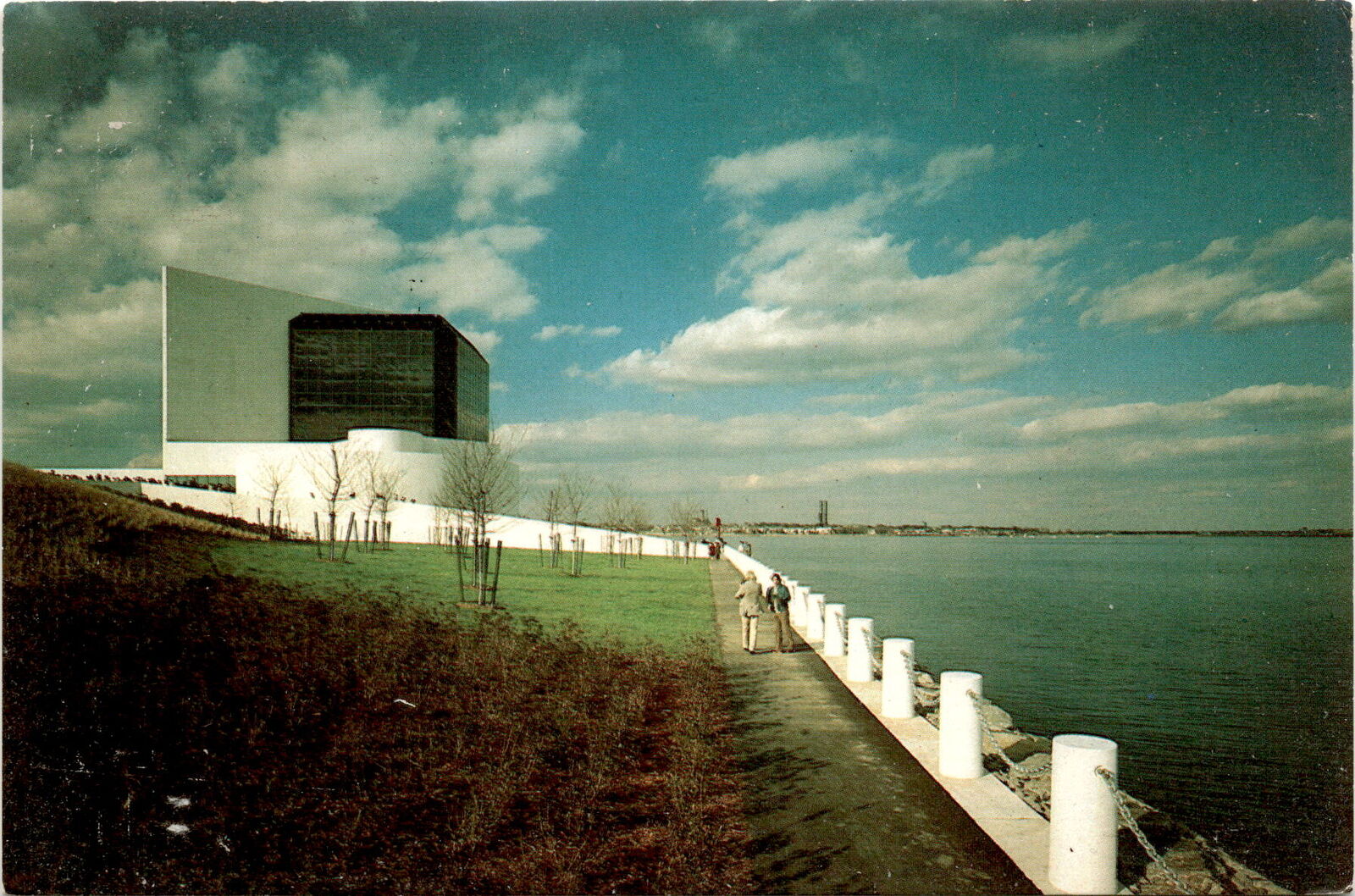 John F. Kennedy Library, Museum, Dorchester Bay, Boston Postcard