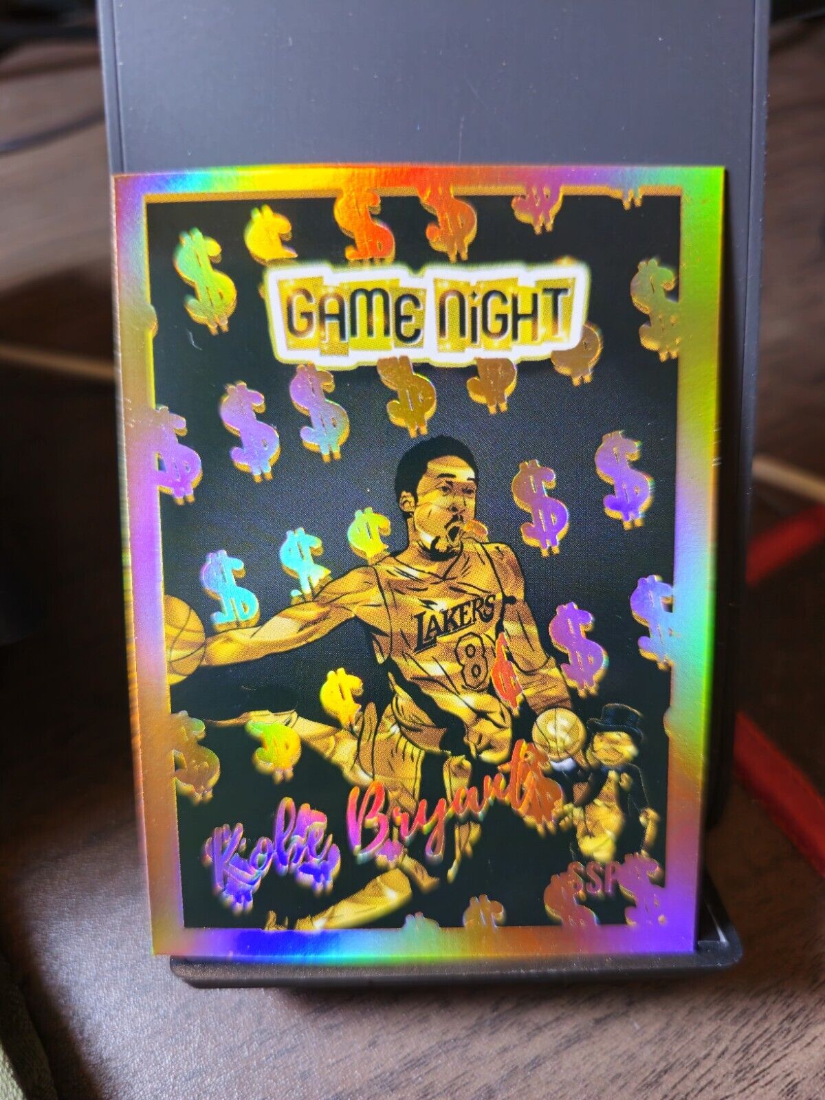 Kobe Bryant Game Night Gold Rainbow Refractor Limited Edition Custom Card