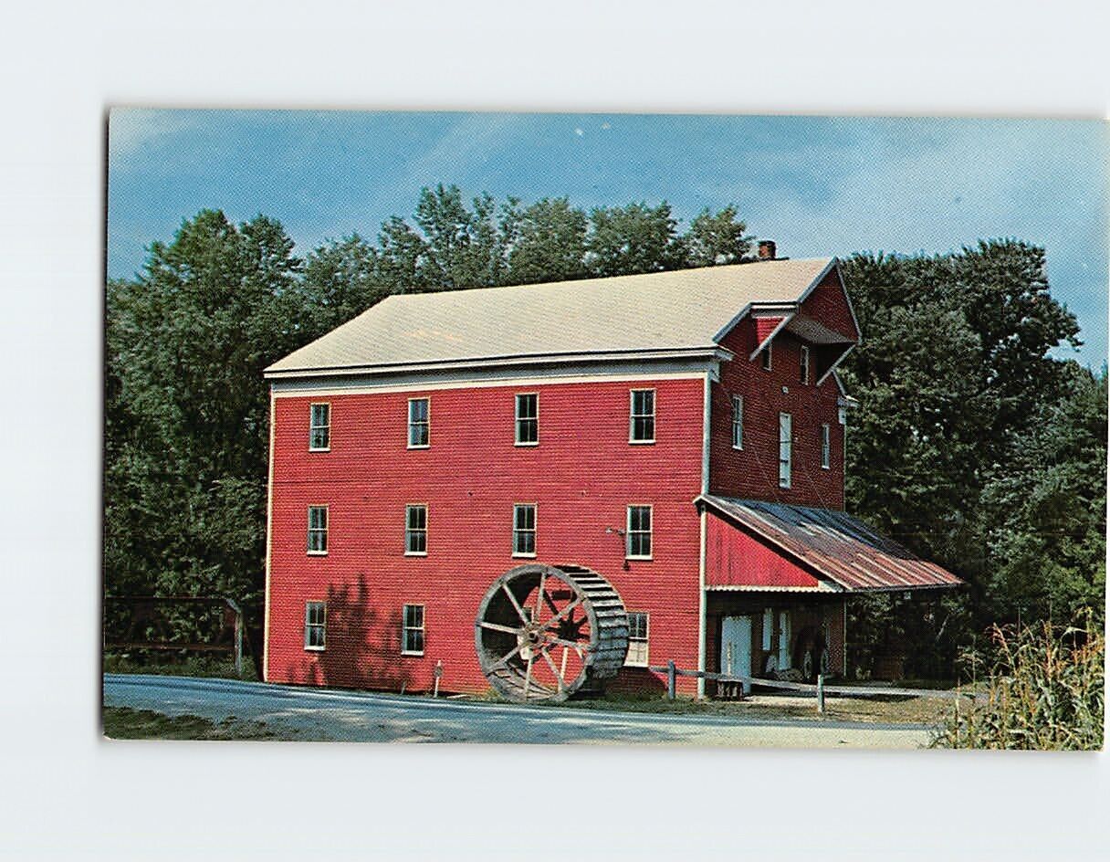 Postcard Historic Old Water Power Mill Adams Mill Indiana USA
