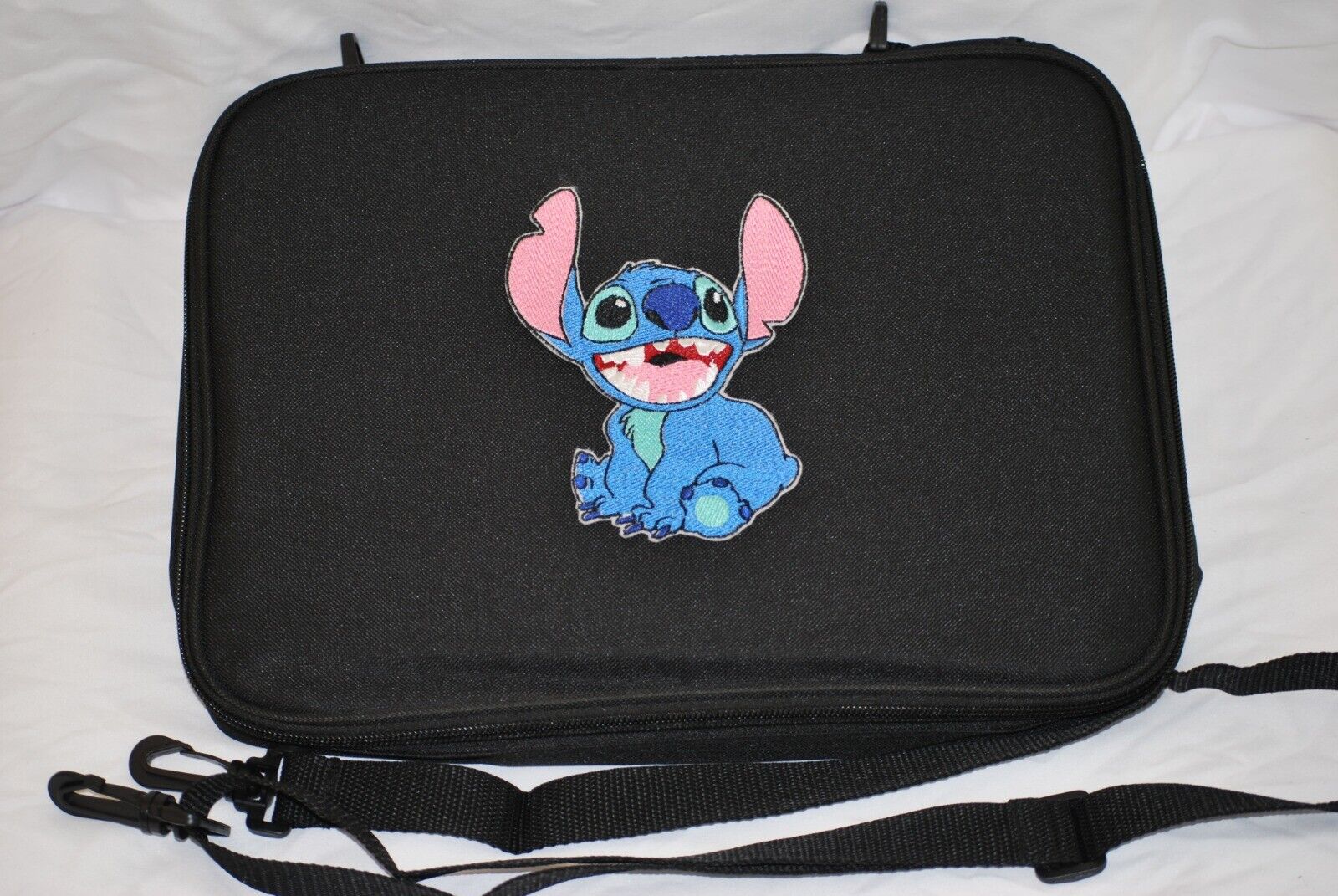 no lilo STITCH lrg Embroidery Pin Book Bag for Disney Trading Pin Collections