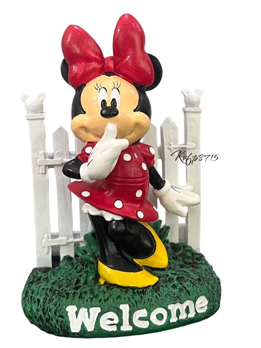 Disney new Minnie or  Mickey mouse adorable home or garden decor 6-8 Inches