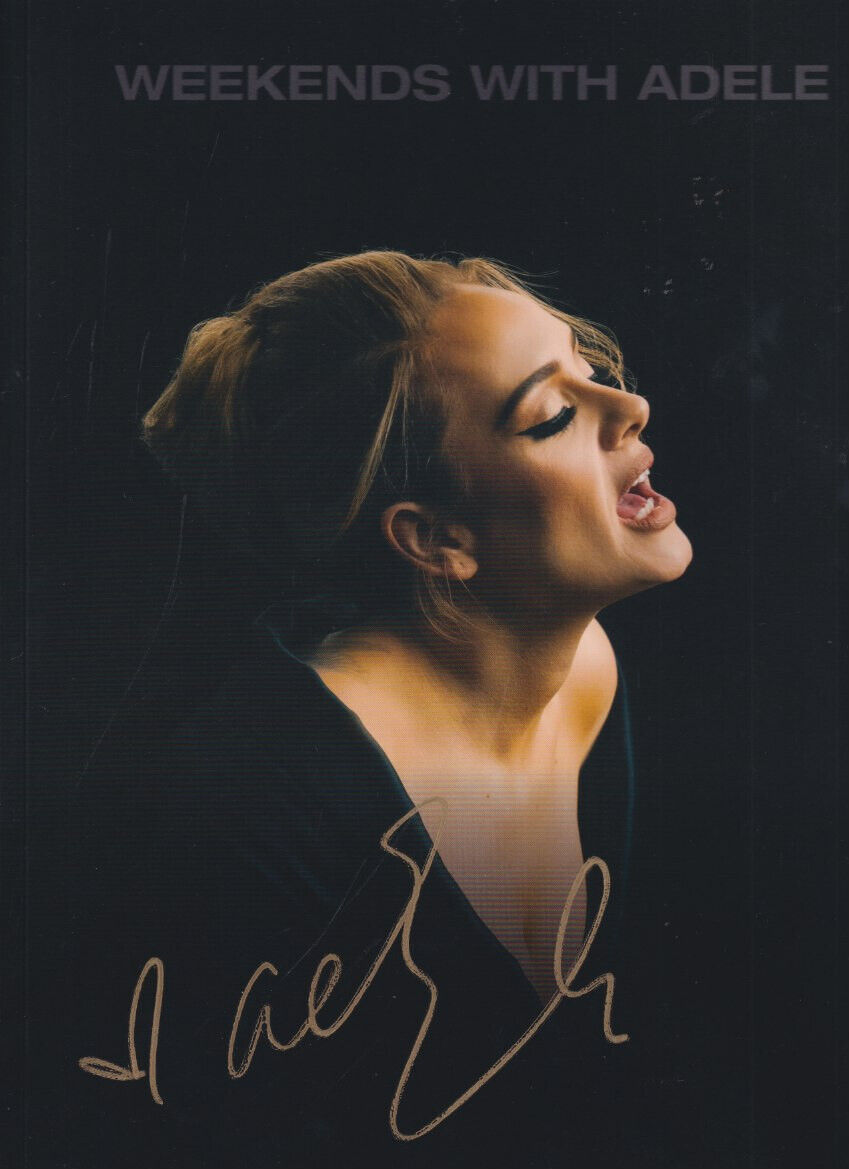 Adele signed tour program Las Vegas residency Extremely RARE