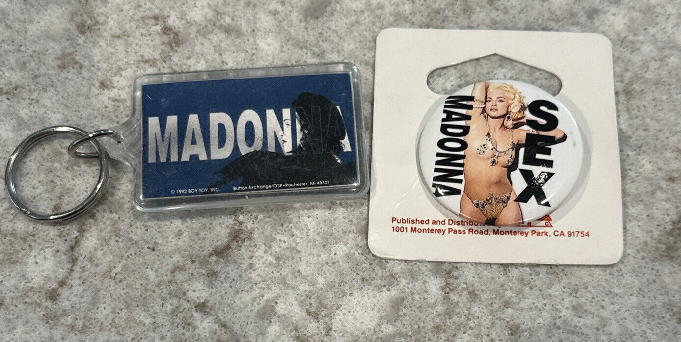 1990s Madonna Sex Pinback Button 1 & 1/2\