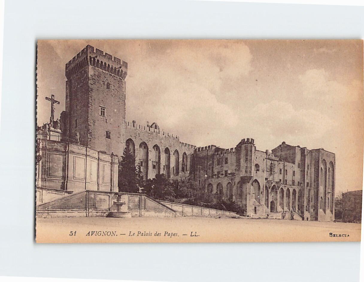 Postcard  Palais des Papes Avignon France