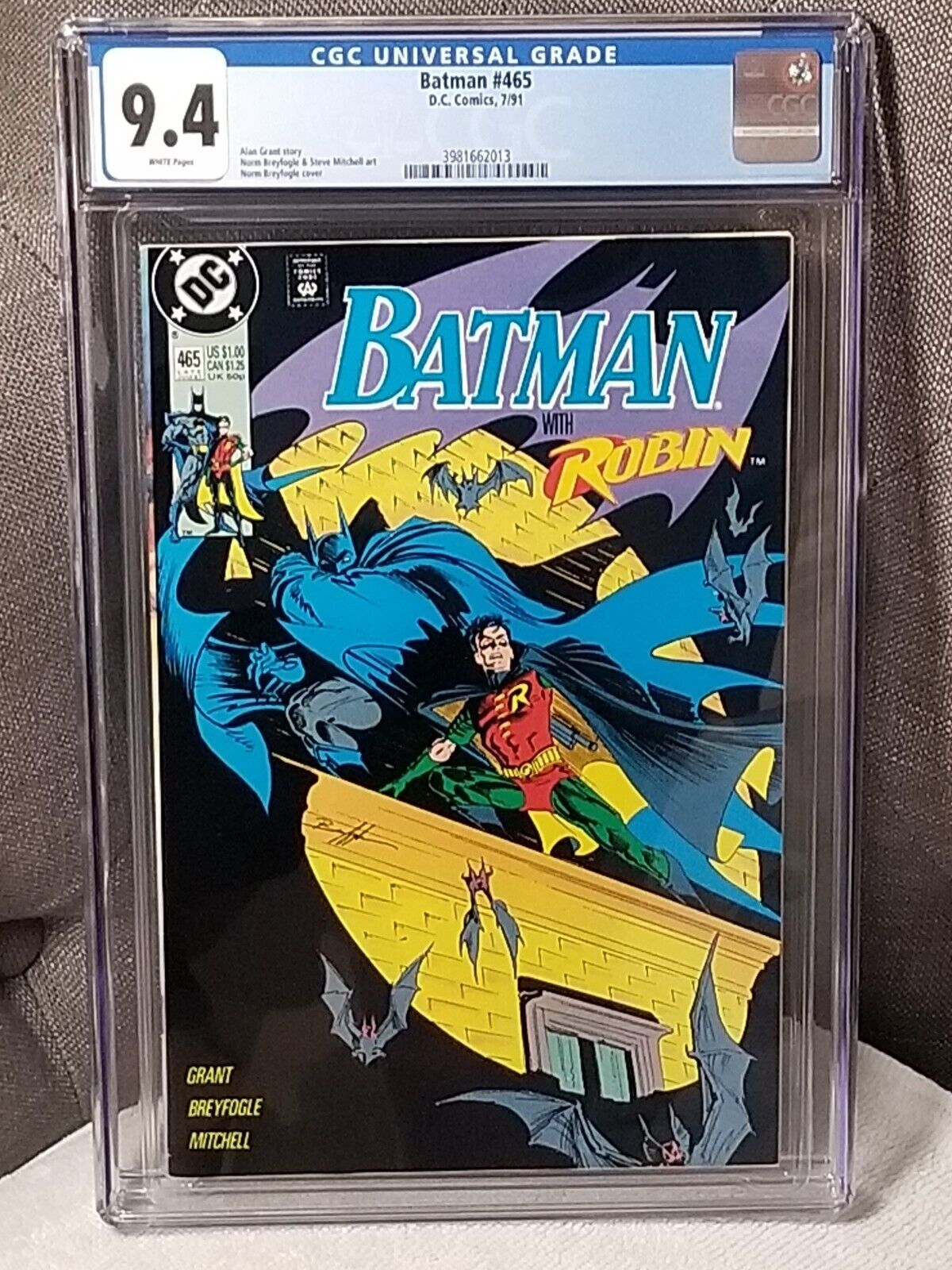 Batman #465 (1991) CGC 9.4 NM Batman & Tim Drake Robin 1st Mission, KEY DATE