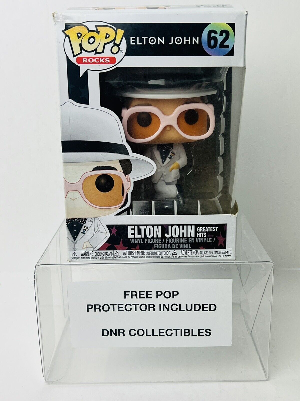 Funko Pop Rocks Elton John #62 Elton John Greatest Hits Vinyl Figure (Vaulted)