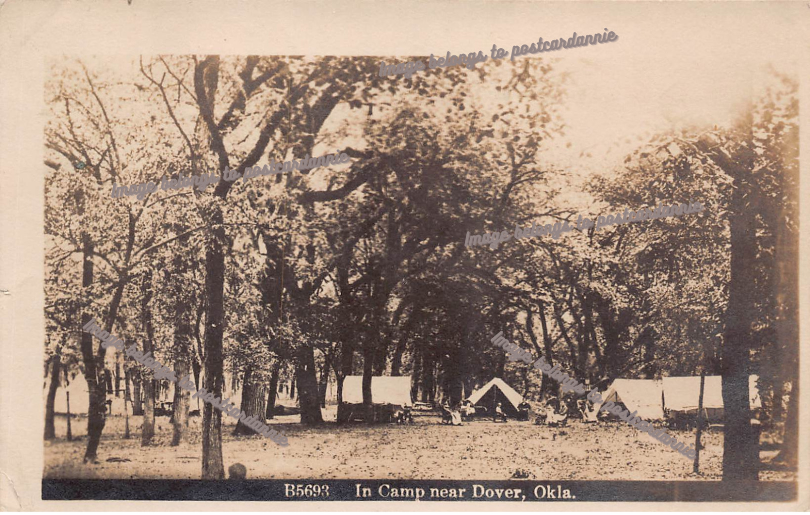 RPPC Dover Oklahoma Bible Camp 7th Day Adventists Church Photo Vtg Postcard A58