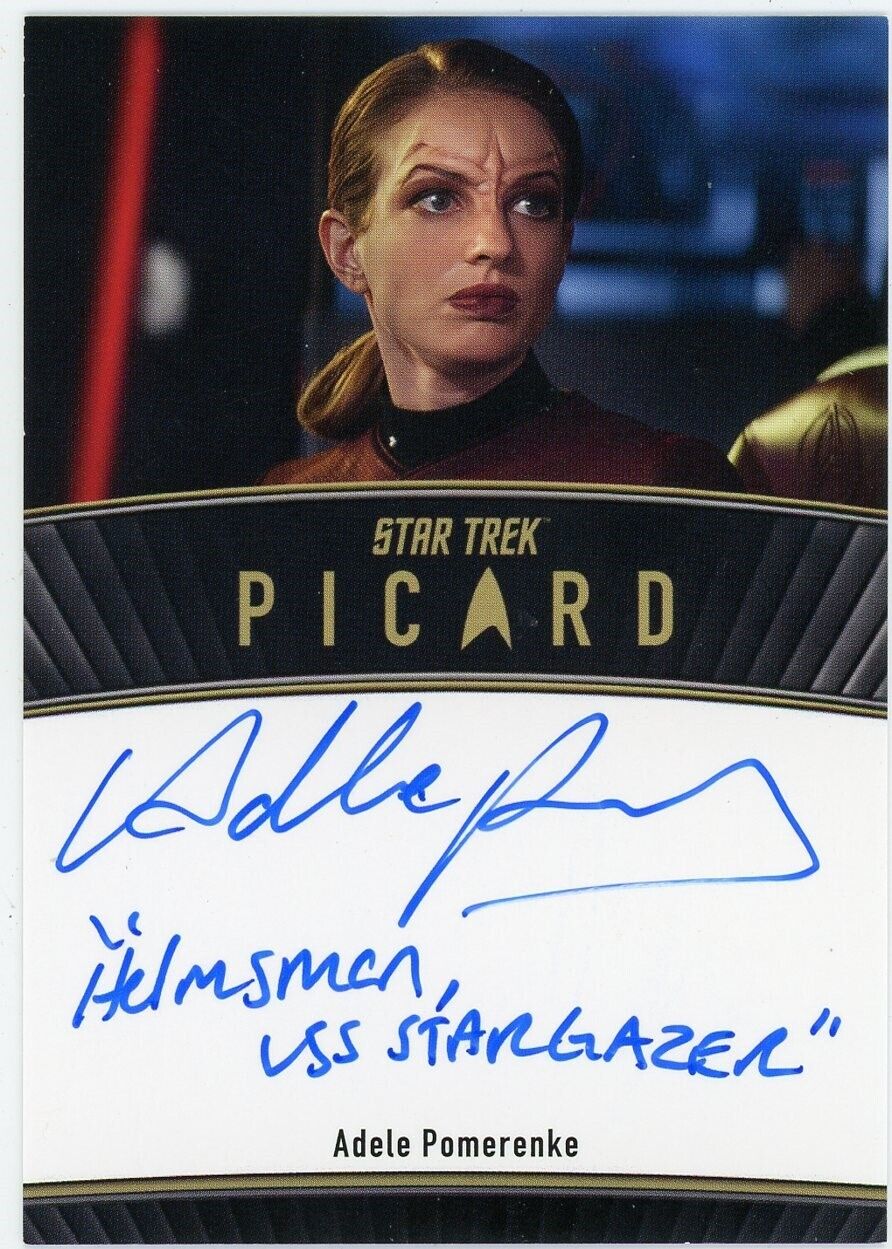 Star Trek Picard Seasons 2, 3 Adele Pomerenke Inscription Autograph SCARCE 50