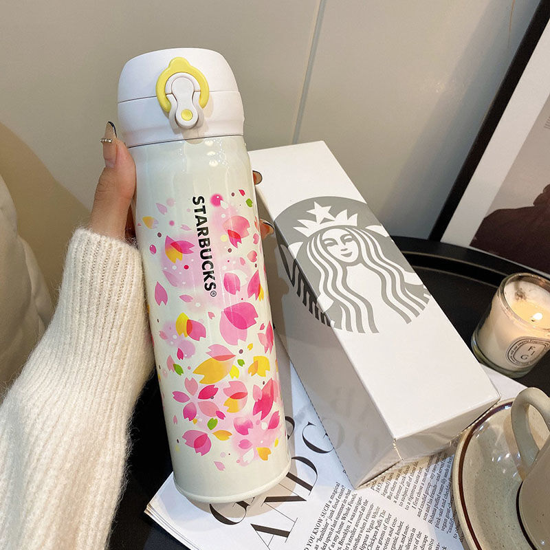 Starbucks Pink Sakura Stainless Steel Vacuum Cup 500ml Limited Edition Gift 2023