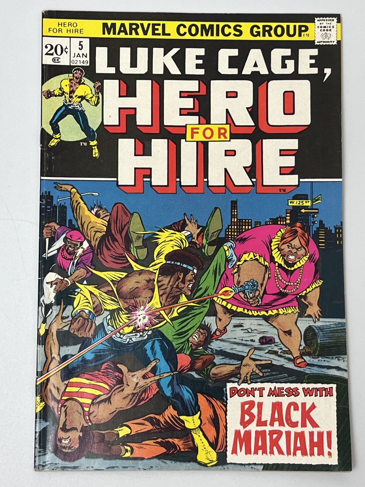 Hero For Hire #5 (1972) 1st app. of Black Mariah in 6.5 Fine+