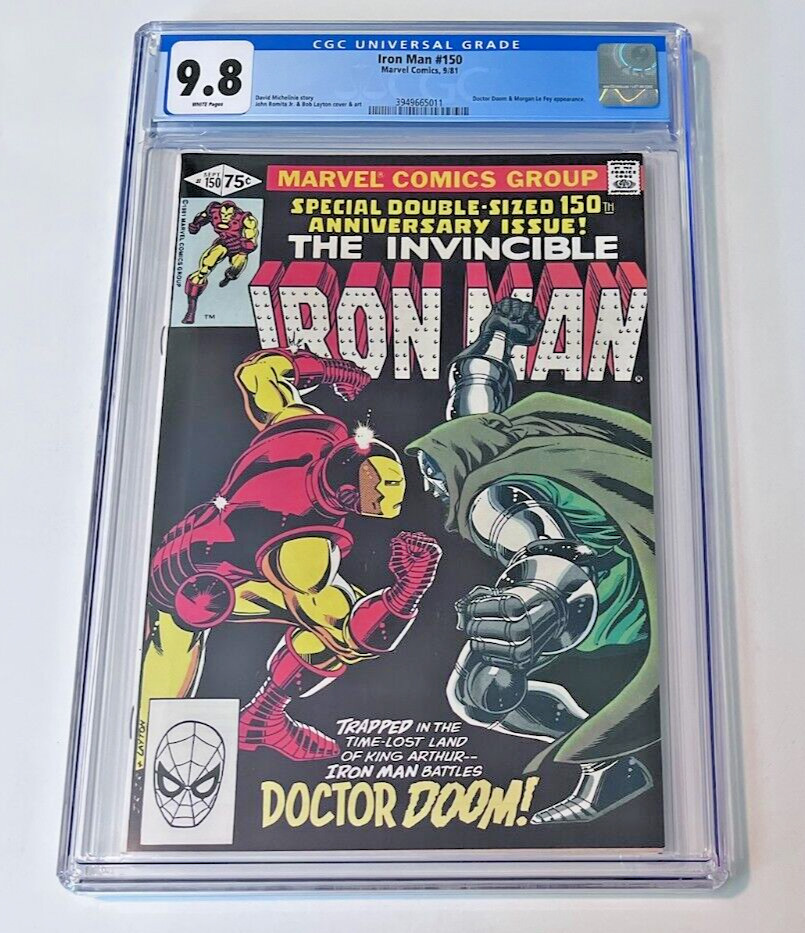 Marvel INVINCIBLE IRON MAN #150 CGC 9.8 WP CLASSIC DOCTOR DOOM BATTLE COVER JRJR