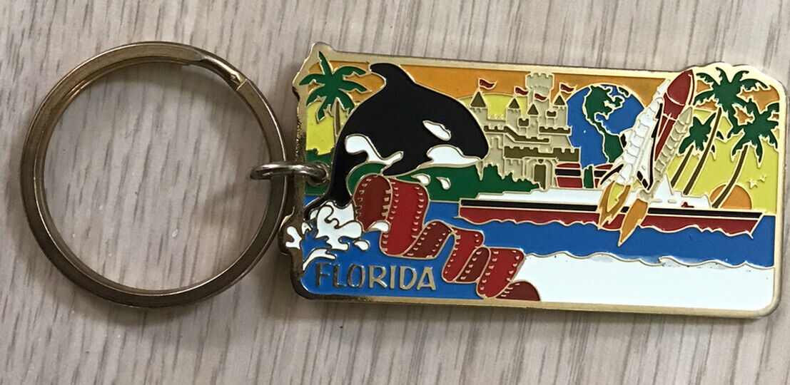 2003 Florida Keychain Sea world, Universal Studios, Disney, Space Shuttle B