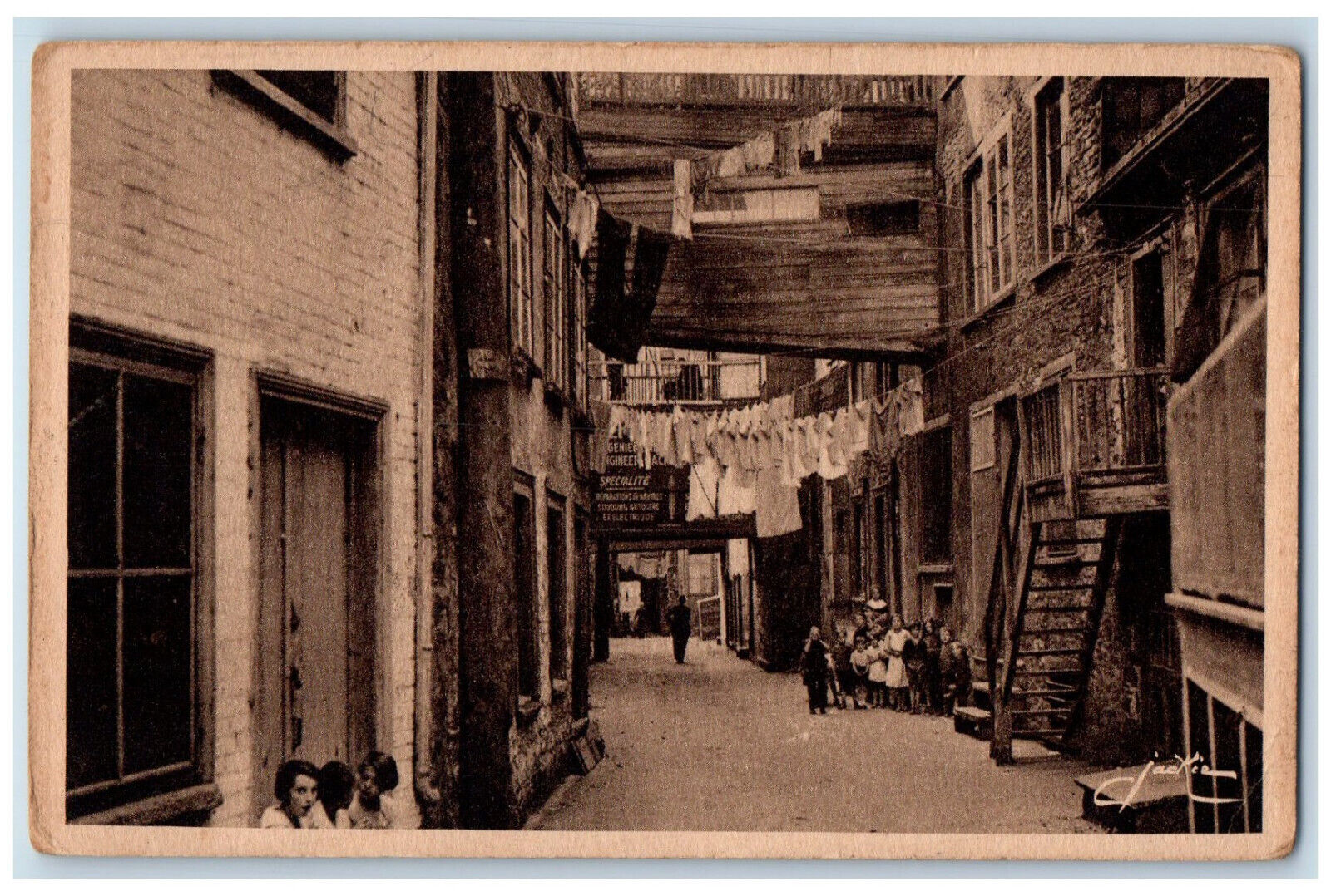 1940 The Old Town The Street Under The Cape Picturesque Old Canada Postcard