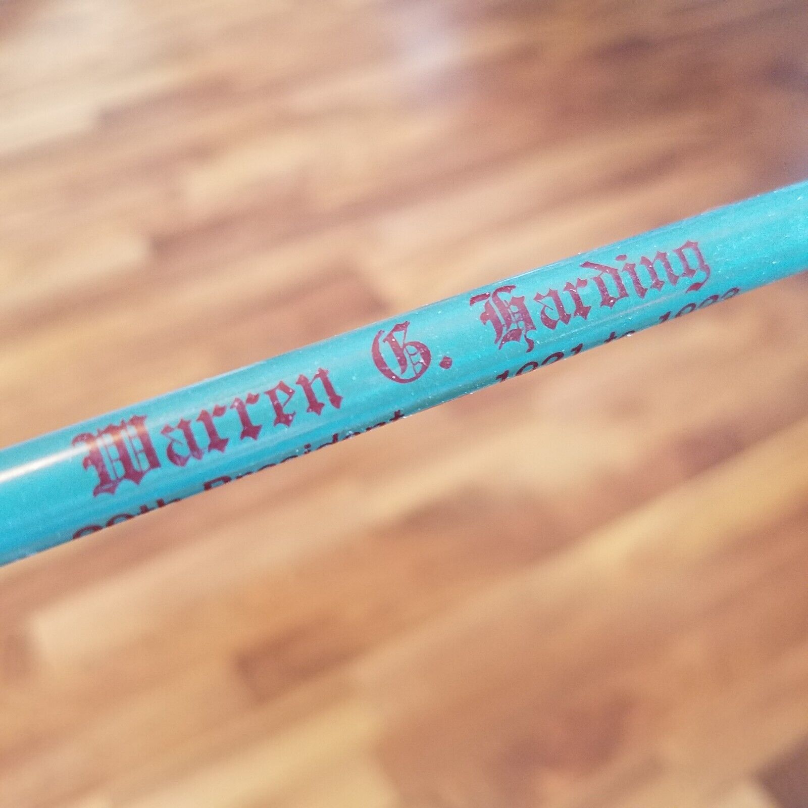 Warren g Harding Clorox giveaway Unused 60\'s Vintage President Pencil blue pr