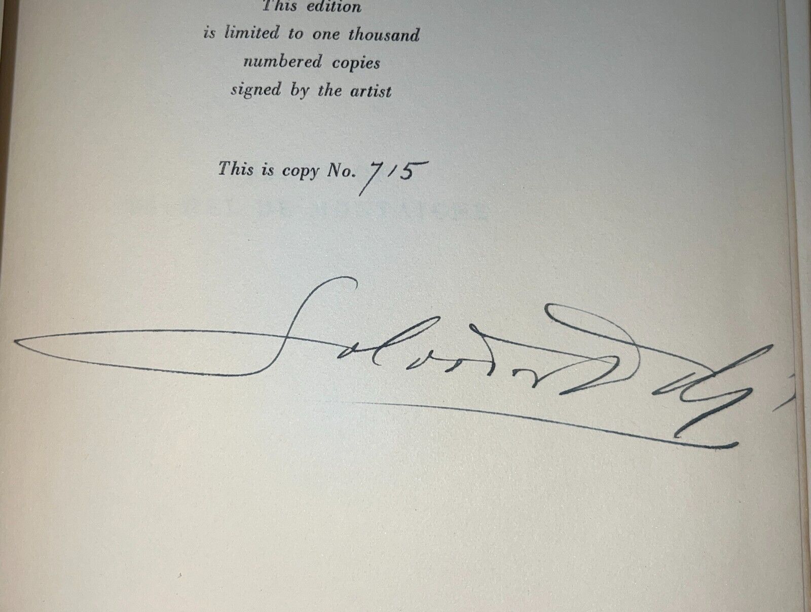 Salvador Dali ~ Signed Autographed Essays of Michel de Montaigne Book ~ JSA LOA