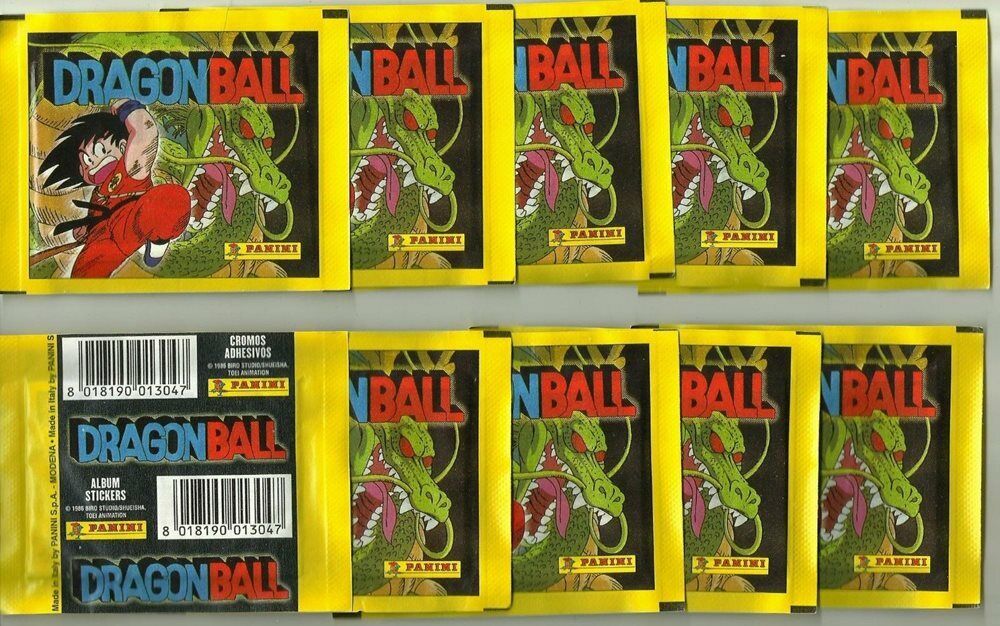 1999 Panini Dragon Ball 10 Sealed Packets Dragon Ball