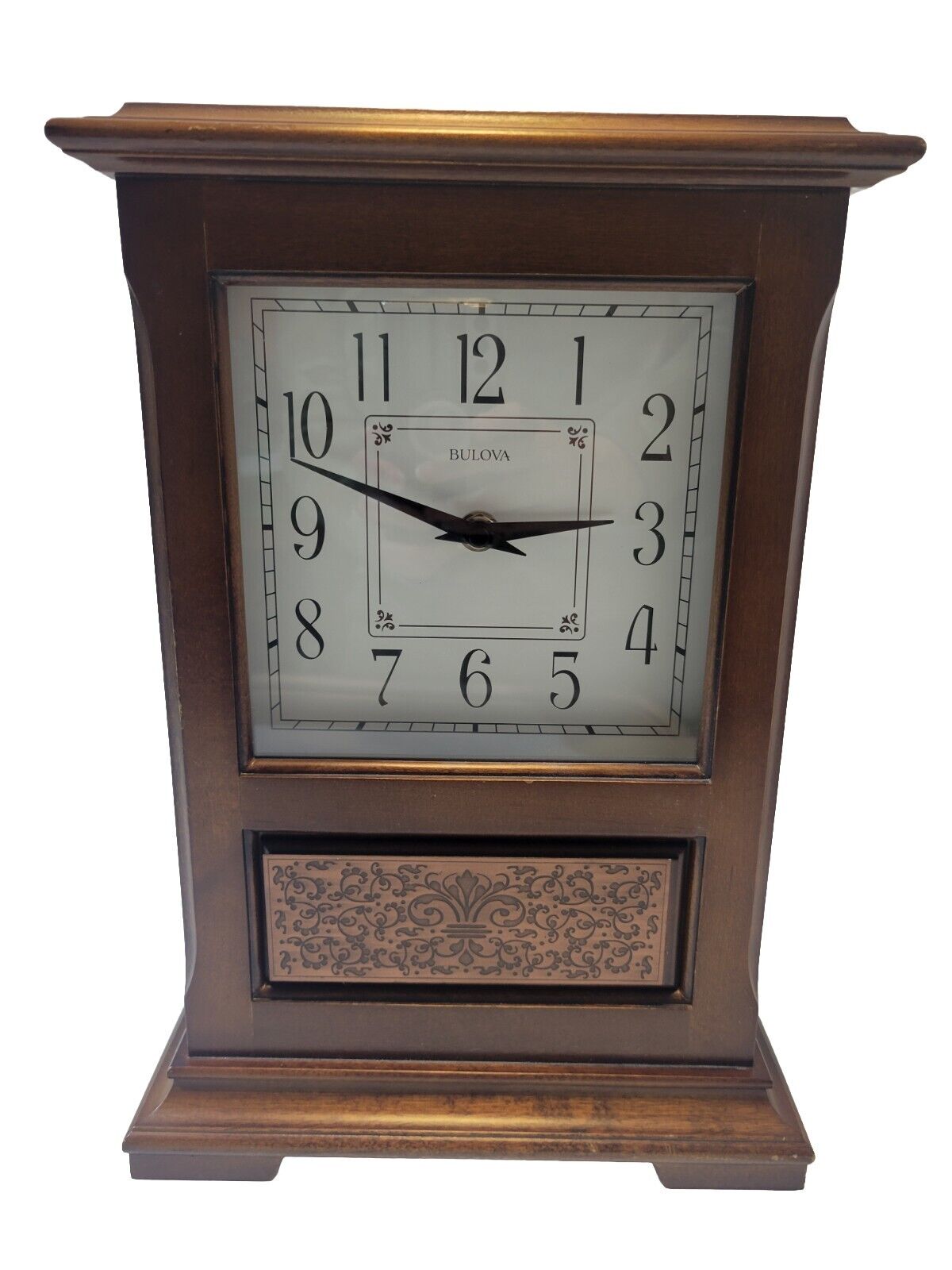 Vintage Rare Bulova Mantel Standing Clock With Chimes St. Louis 