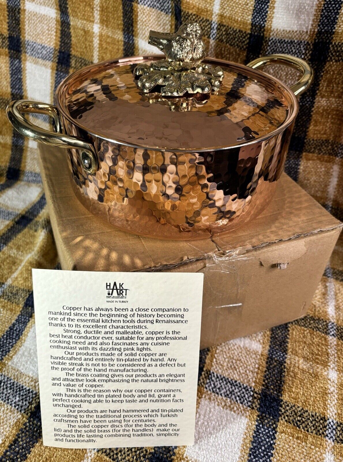 Hakart Handmade Copper Pot 95 oz./7.87”