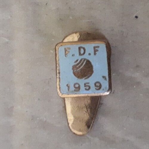 1959 UK Bowling Club Lapel Enamel Badge - FDF Francis Drake Fellowship 