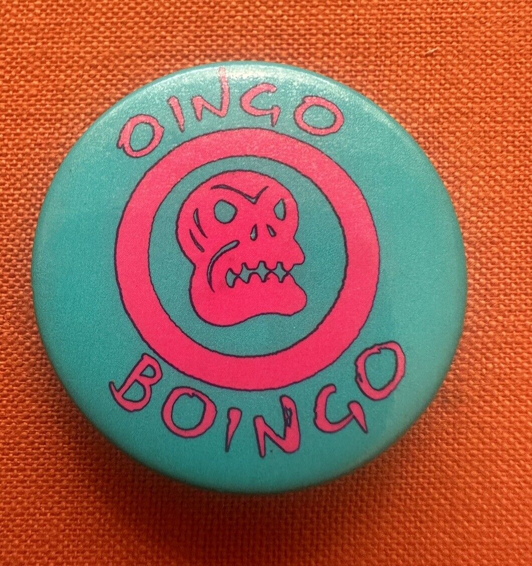 Vintage 1980s 1983 Oingo Boingo Georganne Deev pin button badge