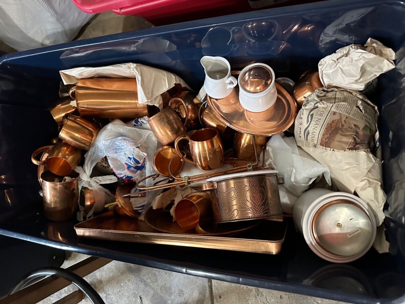 LOT OF VINTAGE COPPER ITEMS