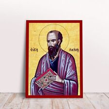 Saint Paul Greek byzantine orthodox icon handmade picture