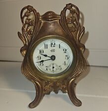 041 - Jennings Brothers Victorian Bronze Desk Clock picture