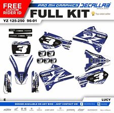 YAMAHA YZ 125 YZ 250 1996 1998 1999 2001 MX Graphics Decals Stickers Decallab picture