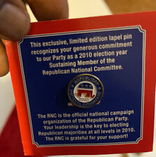 2010 RNC Limited Edition Lapel Pin - New on Card picture